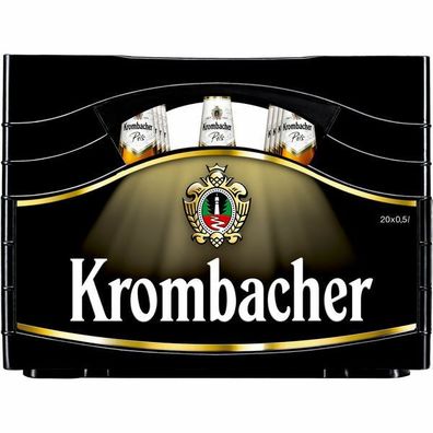 Krombacher Pils 4,8% Vol. 0,5 L Flasche, 20er Pack (20x0,5 L) Mehrweg-Pfand
