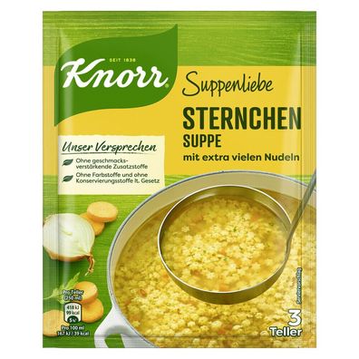 Knorr Suppenliebe Sternchen Suppe 84g Beutel, 13er Pack (13x84g)