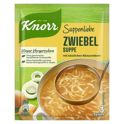Knorr Suppenliebe Zwiebel Suppe 46g Beutel, 15er Pack (15x46g)