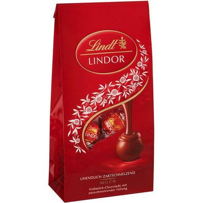 Lindt Lindor Vollmilch Schokolade, 6x100 g Beutel