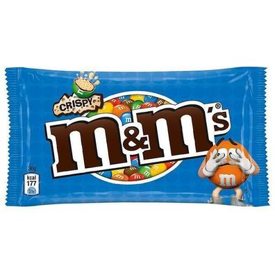 M&M's Crispy, Schokolade, Kugeln, 24x36g Beutel