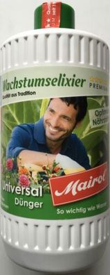 Mairol Wachstumelixier Universal Dünger für alle Grün- und Blühpflanzen -1 L
