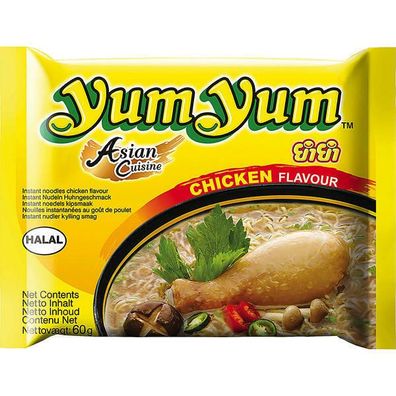 Yum Yum Huhn Thailand Instantnudeln 30x60 g Packung