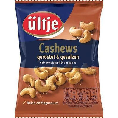 Ültje Cashews Geröstet & Gesalzen - Cashewkerne Nüsse 12x150 g Bt.