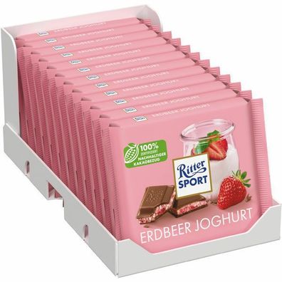 Ritter Sport Erdbeer Joghurt 100g Tafel 12er Pack (12x100 g)