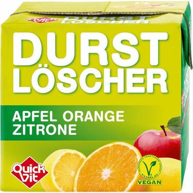 QuickVit Durstlöscher Apfel/ Orange/ Zitrone 500 ml Packung 12er Pack (12x0.50L)