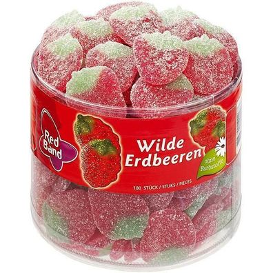 Red Band Wilde Erdbeeren sauer, Fruchtgummi, 1x100 Stück