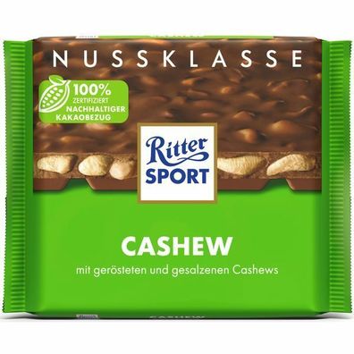 Ritter Sport Nuss-Klasse Cashew 100 g Tafel 12er Pack (12x100 g)