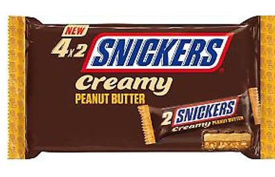 Snickers CREAMY PEANUT BUTTER 4X36,5g Riegel, 18er Pack (18x146g)