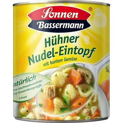 Sonnen Bassermann Hühner Nudel Eintopf mit Buntem Gemüse 6 x 800g Dosen