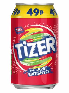 TIZER THE GREAT British POP 330 ml Dose, 24er Pack (24x0,33 L) EINWEG PFAND