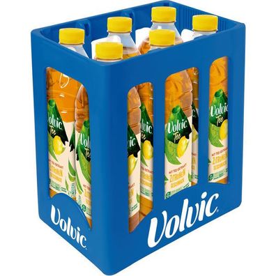 Volvic Eistee Zitrone 6x1.50L Flaschen, Mehrweg-Pfand, Ohne Kiste