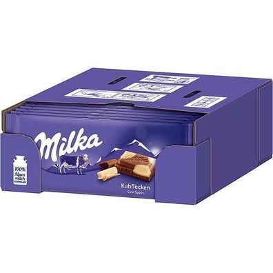 Milka Kuhflecken Schokolade, 23x100 g Tafeln