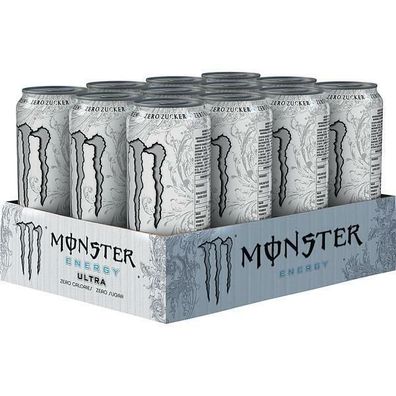 Monster Energy Ultra White Zero Zucker 12x0.50L Dosen, Einweg-Pfand