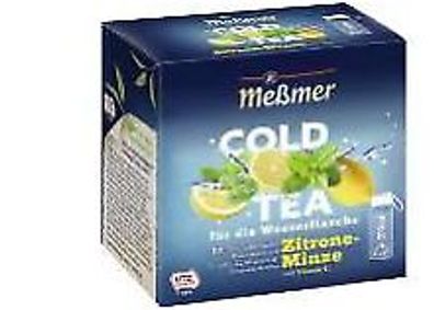 Meßmer Cold Tea Zitrone Minze 14 Pyramidenbeutel 38,5 g Packung 6er Pack
