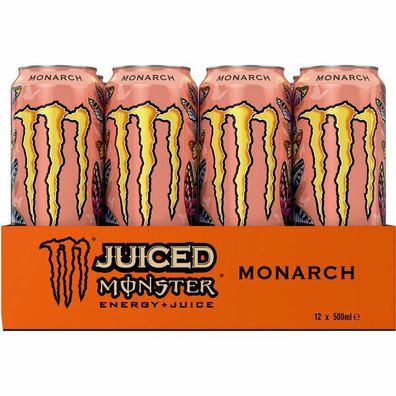 Monster Monarch Juiced B Vitaminen 0.50 L Dose, 12er Pack (12x0,50 L)