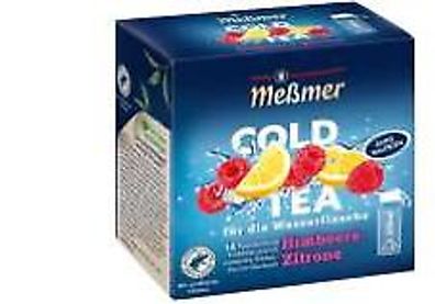Meßmer Cold Tea Himbeer-Zitrone 14 Pyramidenbeutel 38,5g Packung 6er Pack