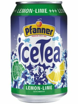 Pfanner Eistee Lemon-Lime24x0.33l EINWEG Pfand