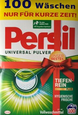 Persil Universal Vollwaschmittel Pulver 6,5 kg Tiefenreiniger Plus - 100 WL