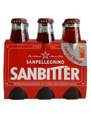 Sanbitter von Sanpellegrino 24er Pack 24x 98ml-Glasflasche