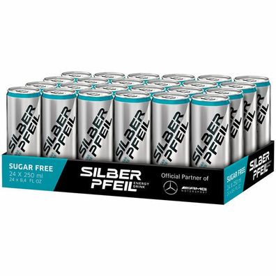 Silberpfeil Energy Drink Sugar Free 24 Stück Mercedes-Benz AMG Einweg Pfand