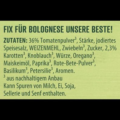 Knorr Fix Bolognese Unsere Beste! 38g Beutel