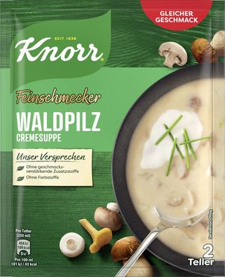 Knorr Feinschmecker Waldpilz Suppe 48g, 16er Pack (16x48g)