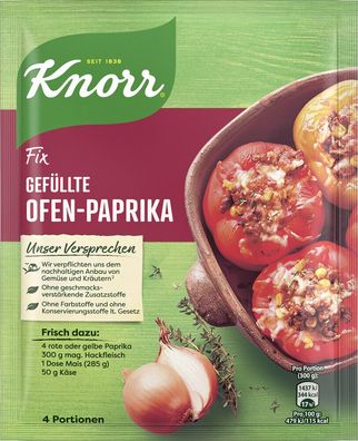 Knorr Fix Gefüllte Ofen-Paprika 43 g Beutel