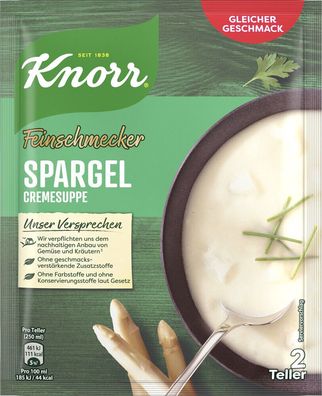 Knorr Feinschmecker Spargel Suppe 49g Beutel, 20er Pack (20x49g)