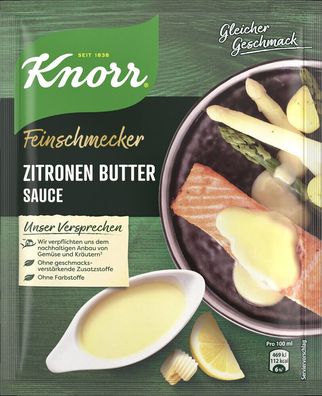 Knorr Feinschmecker Zitronen Butter Sauce 52g Beutel