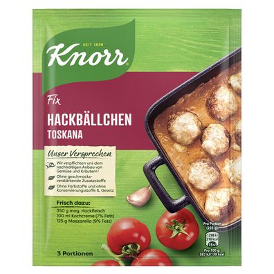 Knorr Fix Hackbällchen Toskana 39g Beutel, 23er Pack (23x39g)