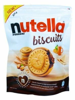 Nutella Biscuits 304 g Packung, 10er Pack (10x0,304kg)