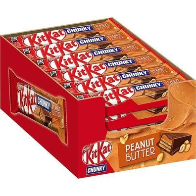 Nestlé KitKat Chunky Peanut Butter 24 x 42g Riegel