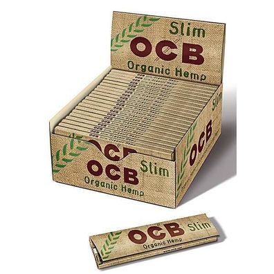 OCB Organic Hemp Slim 32 Blatt, Papers Blättchen Zigarettenpapier 50x32 Bl Pg.
