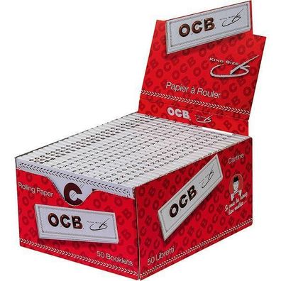OCB weiß long Rolling Paper Drehpapier/ Blättchen/ Zigarettenpapier 50x32Bl Pg.
