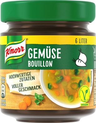 Knorr Gemüsebouillon im Glas Ergiebigkeit 120g, 10er Pack (10x120g)