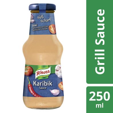 Knorr Grillsauce Karibik mit süß-scharfem Geschmack 250 ml, 6er Pack ( 6x250ml )