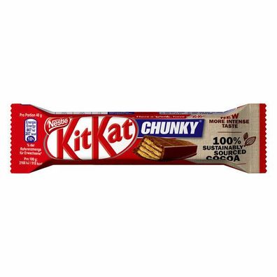 Nestle KitKat Chunky, Riegel, Schokolade, 24x40 g Riegel