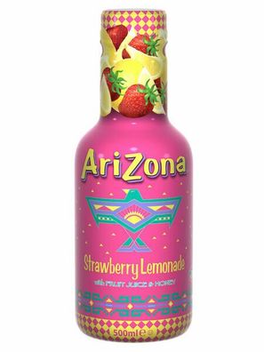 12 Flaschen Arizona Cowboy Cocktail Strawberry Lemonade a 500ml ink. EINWEG