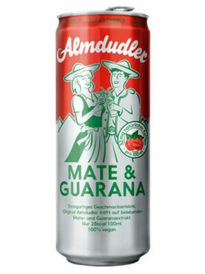 Almdudler MATE & Guarana 330 ml Dose, 24er Pack (24x0.33L) EINWEG PFAND