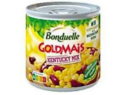 Bonduelle Goldmais Kentucky Mix mit feinen Kidneybohnen 170g Dose 12er Pack