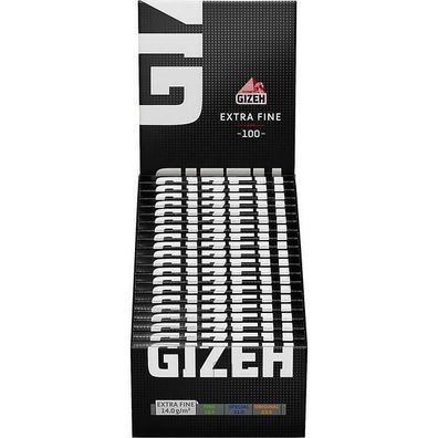Box Gizeh Black Extra Fine Magnet Zigarettenpapier 20x100 Bl Pg.