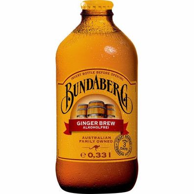 Bundaberg Ginger Brew 0,330 L Flasche, 12er Pack (12x0,330L) Mehrweg Pfand