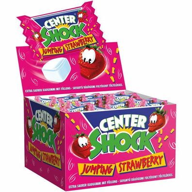Center Shock Erdbeere Kaugummi extra sauer 1x100 Stück