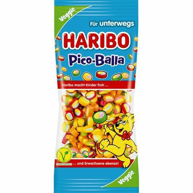 Haribo Pico Balla Veggie Fruchtgummi 12x65 g Beutel