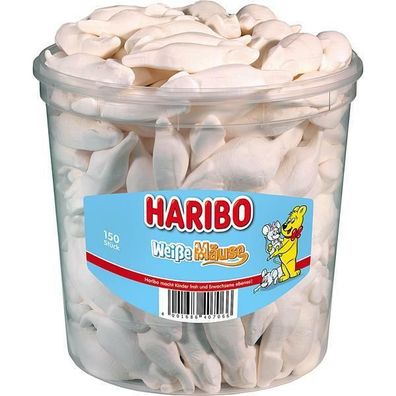 Haribo Weiße Mäuse Schaumzucker 1x150 Stück