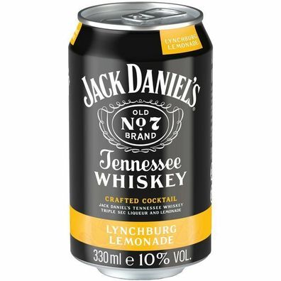 Jack Daniel's Lynchburg Lemonade 10 vol. No. 7 0,33L Dose, 12er Pack (12x0,33L)