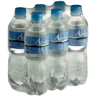 Apodis Mineralwasser Naturell 6x0.50l Einweg-Pfand