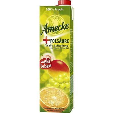 Amecke + Folsäure Saft 6x1,00 L Packung