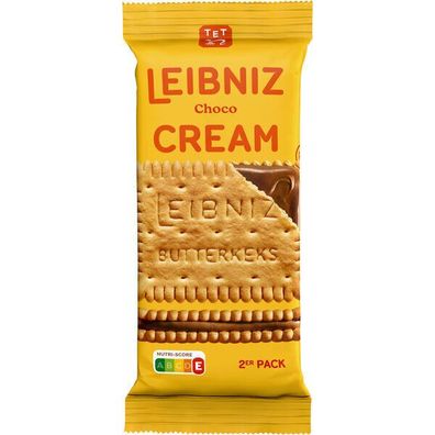 Bahlsen Leibniz Keks'n Cream Choco 2er, Gebäck, 18 Riegel je 38g